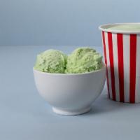 Pistachio Ice Cream (Pint) · Rich, creamy, and packed with whole California pistachios.