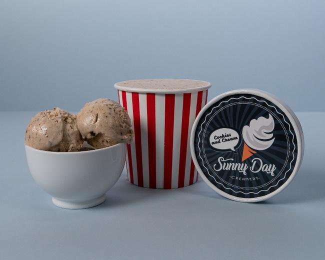 Sunny Day Cookies N’ Cream Ice Cream (Pint) · Every bite features fresh chocolate cookie chunks mixed with creamy vanilla ice cream.