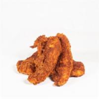 Chicken Tenders · 4 Crispy Hot Chicken Tenders served comeback and ranch sauce.
Choose your spice level.
