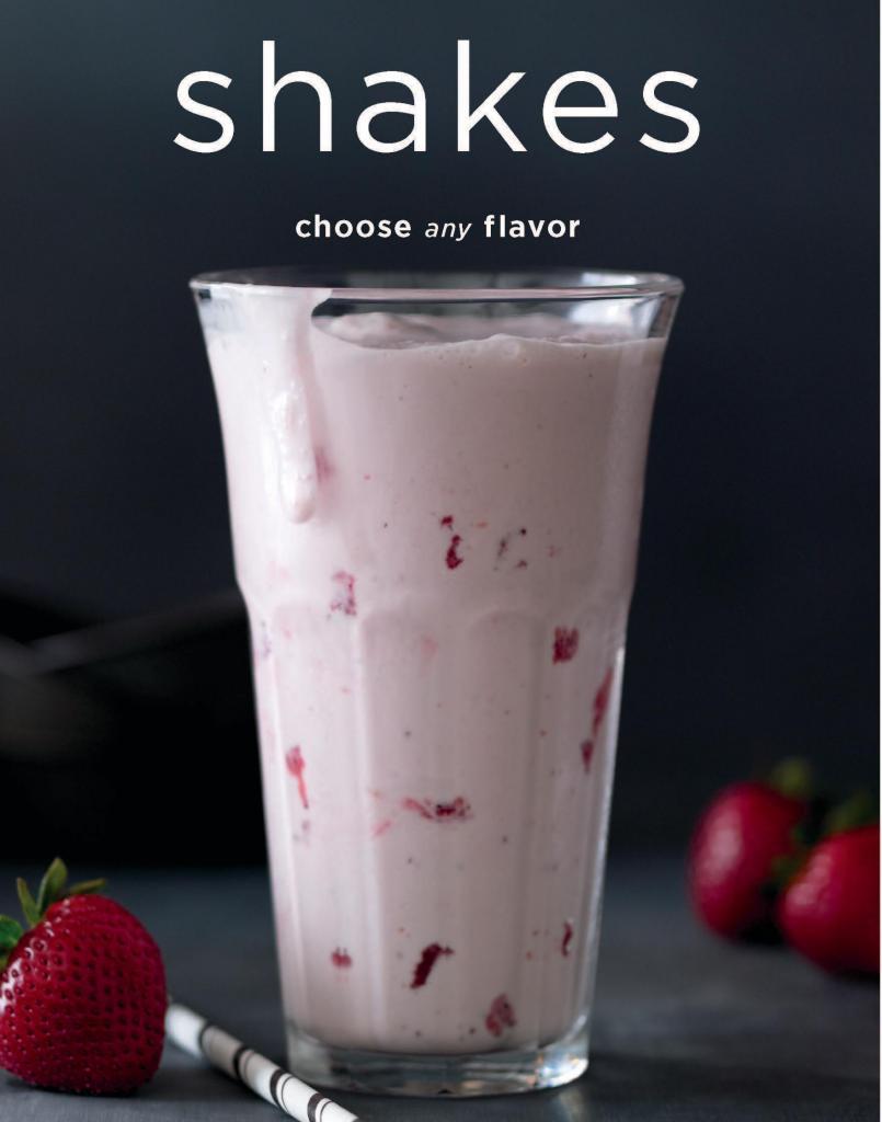 Design-Your-Own Milkshake · Choose your ice cream to create your own rich milk shake.
