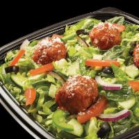 Meatball Marinara Chopped Salad · A SUBWAY restaurants favorite. Enjoy Italian style meatballs drenched in irresistible marina...