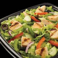 Oven Roasted Chicken Breast Chopped Salad · The Oven Roasted Chicken you love is piled highwith your choice of toppings from spicy jalap...
