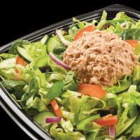 Tuna Chopped Salad · Our tasty tuna sandwich is simply sumptuous. Flaked tuna, mixed with mayo, and your choice o...