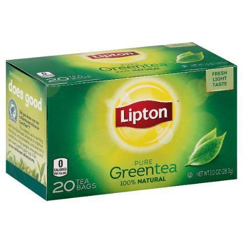 Lipton Green Tea 20 Count · Lipton Pure Green Tea is a refreshing way to brighten your day. This blend contains young tea leaves picked at the peak of flavor