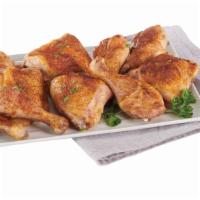 10 Piece Dark Meat Baked Chicken (5 Legs & 5 Thighs) · A variety of legs and thighs, baked, tender, and ready to fly onto your plate.