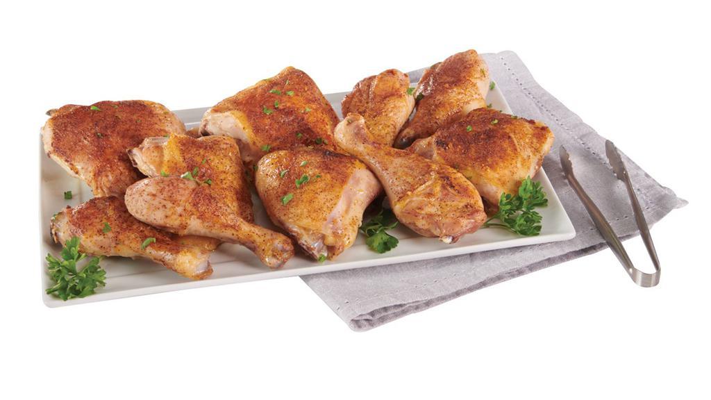 10 Piece Dark Meat Baked Chicken (5 Legs & 5 Thighs) · A variety of legs and thighs, baked, tender, and ready to fly onto your plate.