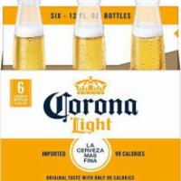 6 pk. Corona Light 12oz Bottles · Must be 21 to purchase. Corona Light Mexican Lager Beer makes every day the lightest day wit...