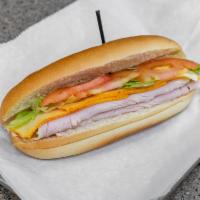 Turkey Sandwich · Classic turkey sub with your choice of cheese and fresh veggies.