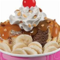Banana Royale Sundae · This classic ice cream treat starts with two of your favorite ice cream flavors topped off w...