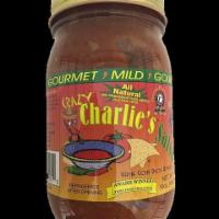 Mild Crazy Charlie's Salsa · 16 oz. jar.