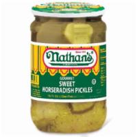 Nathan's Horseradish Pickles · 16 oz.
