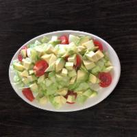 Cucumber Avocado Salad · Customer's favorite green salad with fresh avocados.
