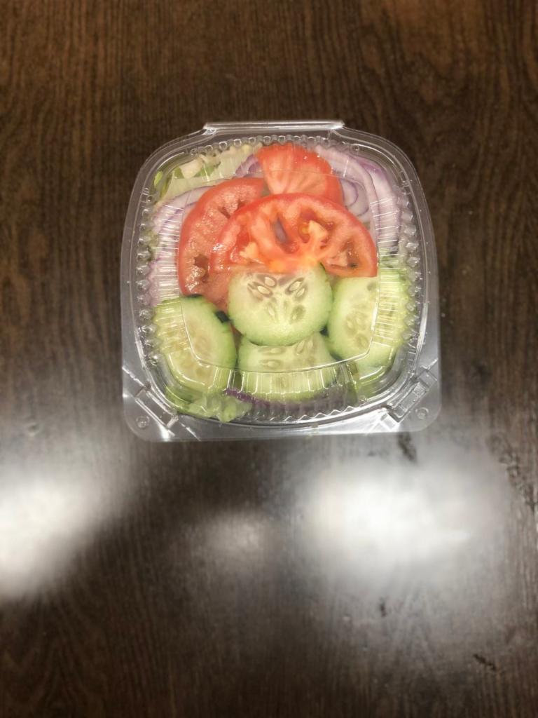 Mini Salad · Lettuce, Tomato, Onion & Cucumber