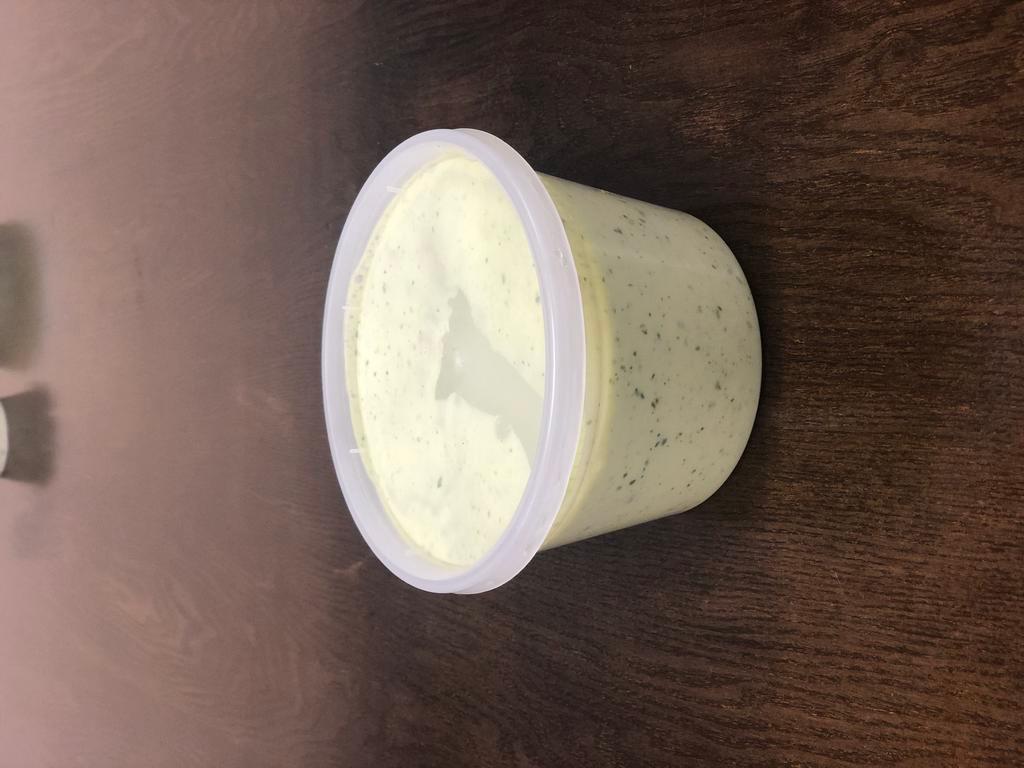 Mint Sauce 12OZ · Premium Yogurt with Mint and Green Chilli.