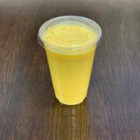 Mango Lassi · A Chilly blend of Premium yogurt with water, with Mango Pulp.
