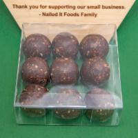 The Original (Peanut butter) - 9 balls box · Ingredients: Date Paste (100% Pressed Dates), Unsalted Peanut Butter (Peanuts), Ground Raw W...