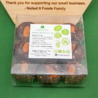 Almond Heaven (9balls box)  · Ingredients: Date Paste (100% Pressed Dates), Organic Almond Butter (Organic Roasted Almonds...