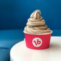 Made with Nutella Frozen Yogurt · Chocolate-hazelnut frozen yogurt made with real Nutella swirled in