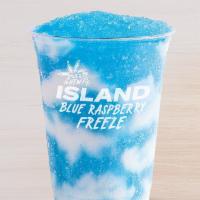 Island Blue Raspberry Freeze · A tart blue raspberry-flavored Freeze blended with a sweet tropical creamer.