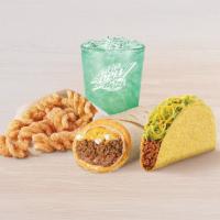 Classic Combo · Includes a Beefy 5-Layer Burrito, regular Crunchy Taco, Cinnamon Twists, and a Large fountai...