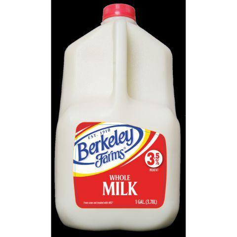 Berkeley Farms Whole Milk Gallon · Craving a glass of cold milk? No need to run back to the store! We have your milk right here!