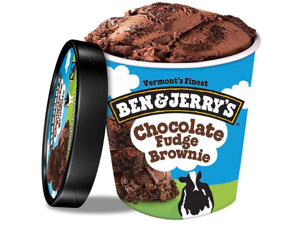 Ben & Jerry’s Chocolate Chip Fudge Brownie Ice Cream Pint · Chocolate Ice Cream with Fudge Brownies