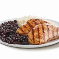Boneless Chicken Breasts Platter · Two skinless, boneless all-white meat chicken breasts are marinated and grilled for a delici...