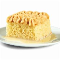 Cuatro Leche · Delicious sponge cake with Dulce de Leche topping.
