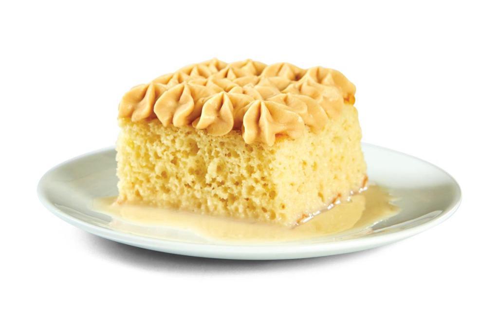 Cuatro Leche · Delicious sponge cake with Dulce de Leche topping.

