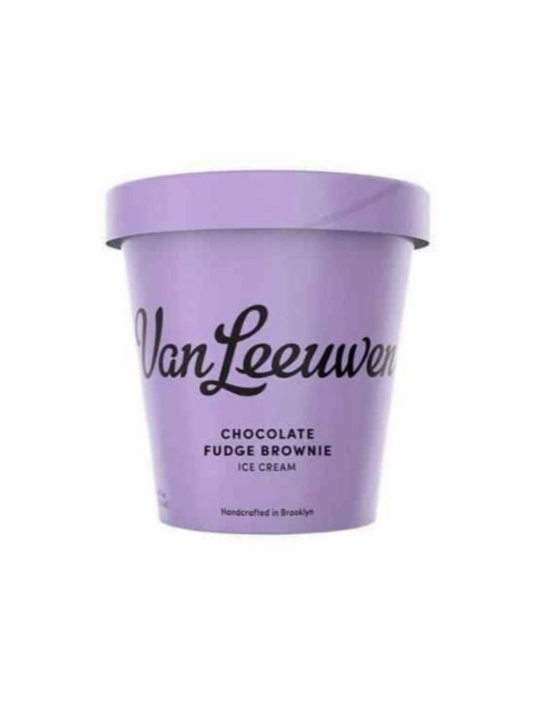 Van Leeuwen Chocolate Fudge Brownie (14 oz) · Nothing makes us happier than this Chocolate Fudge Brownie Ice Cream. Now, are rich chocolate fudge and chewy chocolate brownies good for you? Probably not. But on the other hand, are rich chocolate fudge and chewy chocolate brownies good for you? Probably. That’s just science.