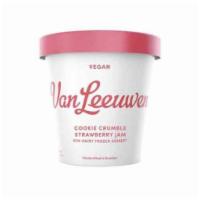 Van Leeuwen Vegan Cookie Crumble Strawberry Jam (14 oz) · Nothing makes us happier than this Vegan Cookie Crumble Strawberry Jam Ice Cream. With cold-...