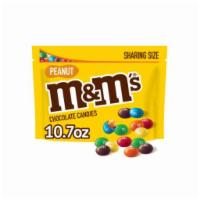 M&m's Peanut Sharing Size (10.7 Oz) · Contains one (1) 10.7-ounce bag of M&M'S Peanut Chocolate Candy. M&M'S Peanut Chocolate Cand...