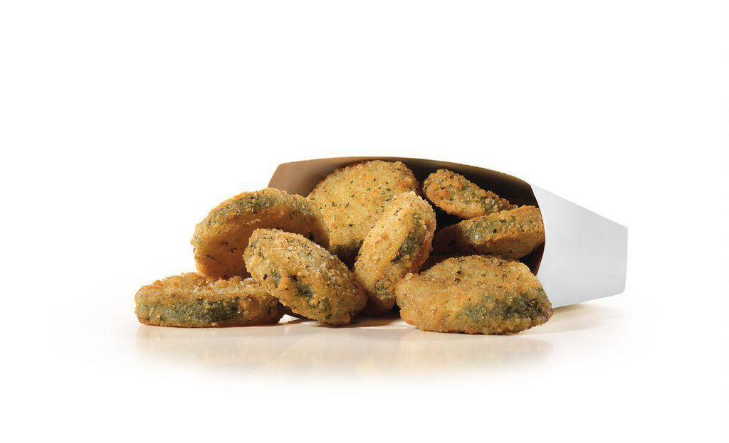 Fried Zucchini · Crispy bites of breaded zucchini. Served with House dressing.