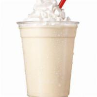 Vanilla Shake · Creamy, hand-scooped ice cream blended with real milk and topped with Whipped Topping. 