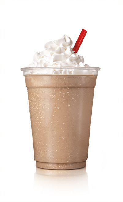 Chocolate Shake · Creamy, hand-scooped ice cream blended with real milk and topped with Whipped Topping. 