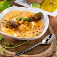Cazuela De Mariscos · From the Caribbean of Colombian, this traditional seafood casserole is made fresh to order. ...