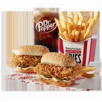 Chicken Littles Combo · 2 Chicken Littles available in Extra Crispy, Honey BBQ, Buffalo or Nashville Hot, a side of ...