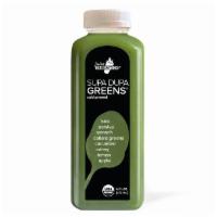 Supa Dupa Greens® · Kale, parsley, spinach, collard greens, cucumber, celery, lemon, apple

16 oz · Cold Press...