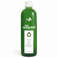 The Alkalizer® H2O · Chlorophyll, aloe vera, lemon, pink salt, super ionic minerals, filtered water

16 oz · H2...