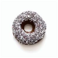 Chocolate Coconut Donut · Gluten-free · Vegan

*Baked in a facility that handles tree nuts and peanuts.
