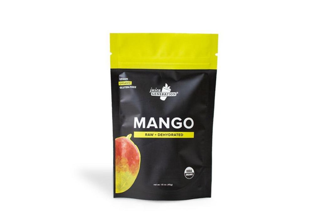 Mango · Raw dehydrated mango

Net wt. 1.6 oz