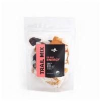 Island Energy Trail Mix · Pineapple, papaya, cashew, coconut chips, brazil nuts, banana chips, walnuts

Net wt. 3 oz 