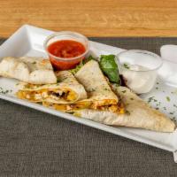 Vegetable and Cheese Quesadilla · 