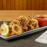 Fried Calamari · Served with housemade marinara sauce.
