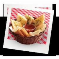 Garlic Bread · Topped with fresh garlic and butter, baked until golden brown, served with homemade marinara...
