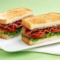 BLT Sandwich · Bacon, lettuce and tomato on a roll, bagel or sliced bread (white or wheat.) Includes option...