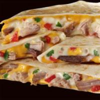 Q1. Chicken Quesadilla Lunch · Authentic Mexican Chicken Quesadilla served with side of sour cream and salsa.