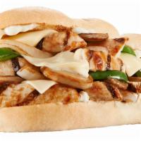 Chicken Philly · ALL NATURAL CHICKEN, green peppers, mushrooms, grilled onions, mayo, & Swiss American cheese...