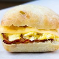 10. Bacon Eggs and cheese breakfast sandwich  · 