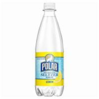 Polar Seltzer Lemon 20z · 100 natural calorie-free seltzer water. Lemon flavor.